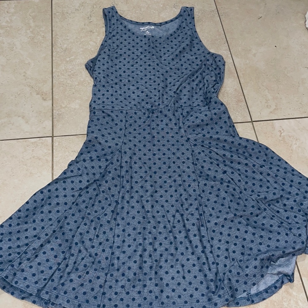 Arizona blue polka dot tank dress